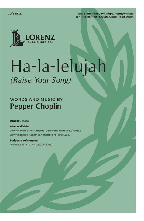 Ha-la-lelujah (Raise Your Song)